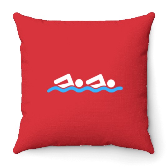 swim Throw Pillows