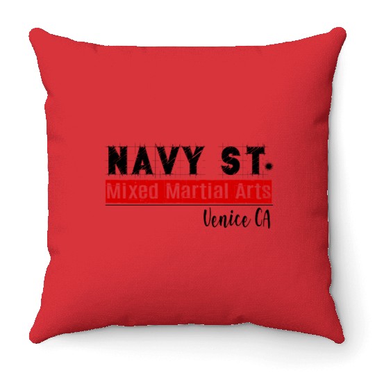 navy st3 Throw Pillows