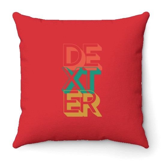 Retro Dexter Throw Pillows
