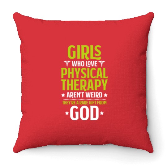 Physical Therapist Physical Therapy Physiotherapy Throw Pillows
