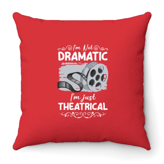 Actress Stage Drama Club Throw Pillows