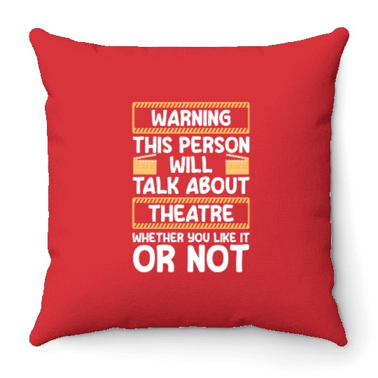 Theater Direction Drama Club Throw Pillows