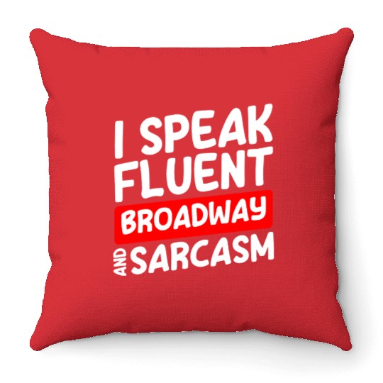 Actor Theater Fan Comedy Drama Club Throw Pillows