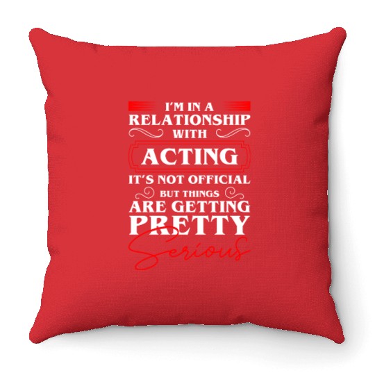 Actor Rehearsal Make-Up Drama Club Throw Pillows