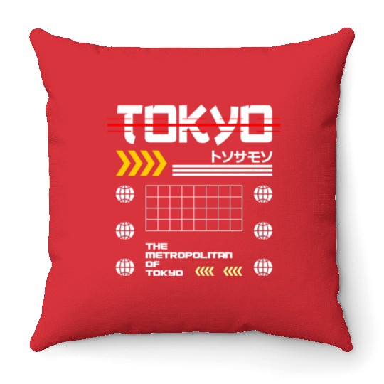 The Metropolitan of Tokyo Throw Pillows