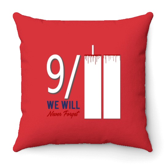 Patriot Day 9 11 Twin Towers New York USA Amerika Throw Pillows