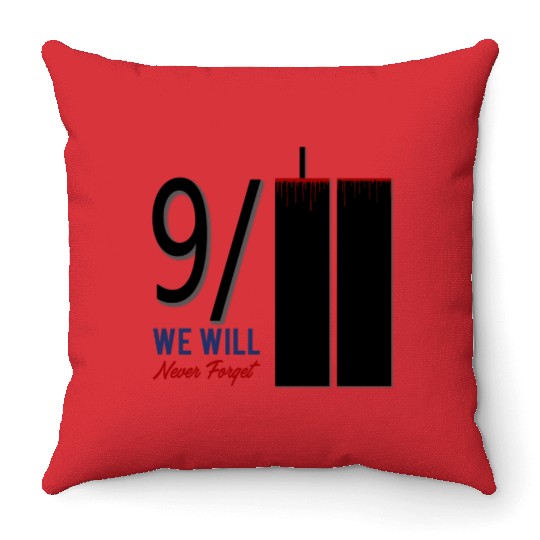 Patriot Day 9 11 Twin Towers New York USA Amerika Throw Pillows