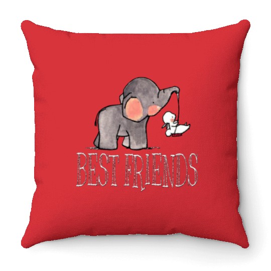 Best friends Throw Pillows