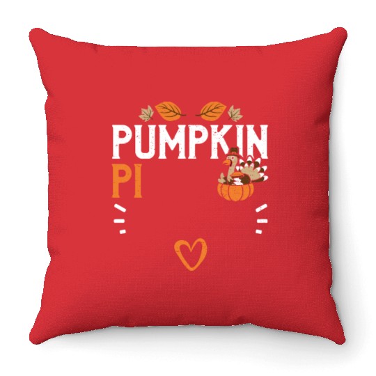 Pumpkin Pi - Thanksgiving Throw Pillows
