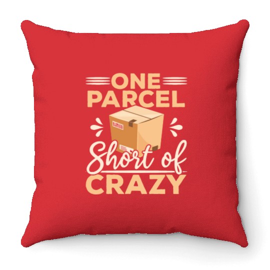 Postal Worker Mailman Delivery Mail Escort Throw Pillows