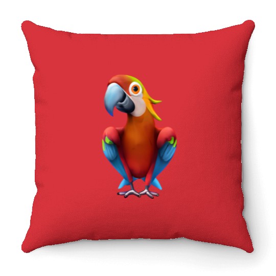 Macaw Throw Pillows
