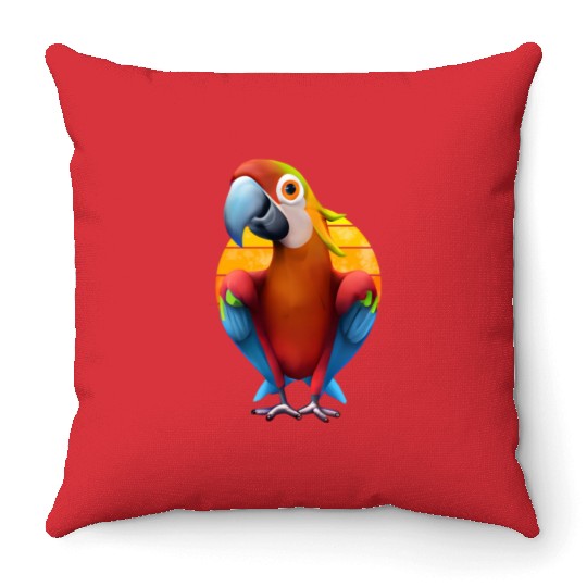 Macaw Throw Pillows