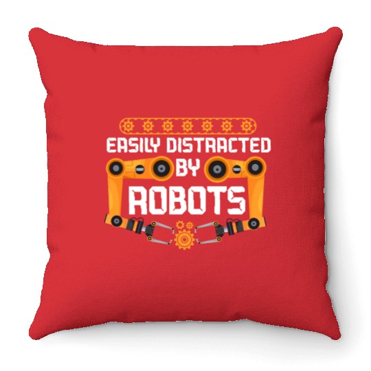Robot Robotics Engineer Easily Throw Pillows