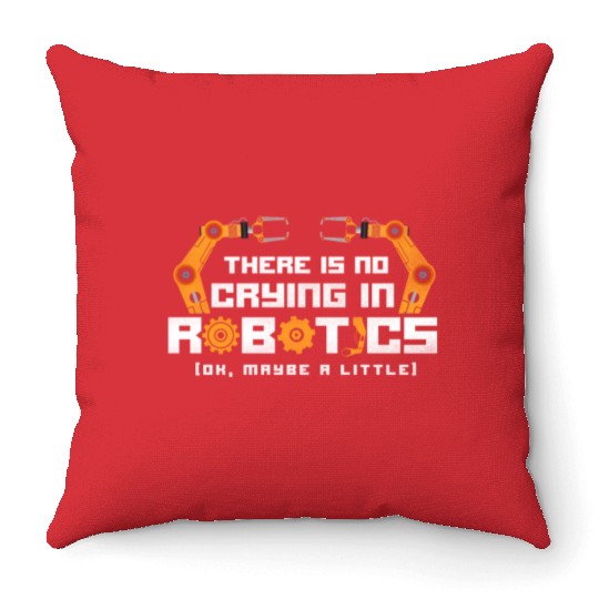 Robot Robotics Engineer Vintage Throw Pillows