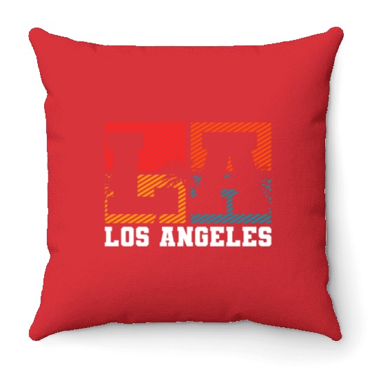 Los Angeles LA California Gift Throw Pillows