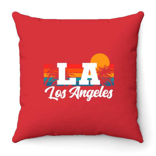 Los Angeles LA California Gift Throw Pillows