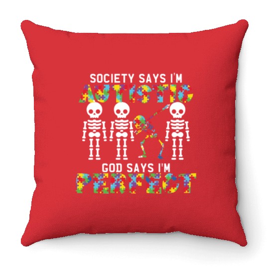 Autism Awareness Movement Special Education Gifts Throw Pillows