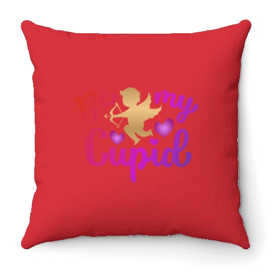 Valentines Sublimation Be My Cupid166 Throw Pillows