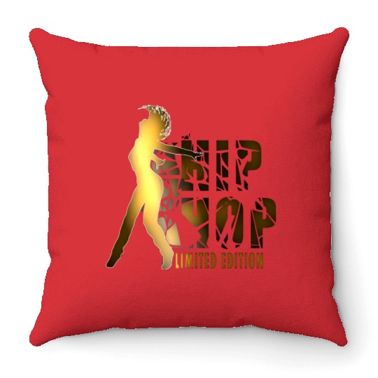 Beat hip hop bboy Throw Pillows