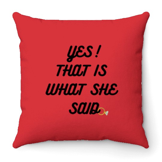 Engagement Throw Pillows