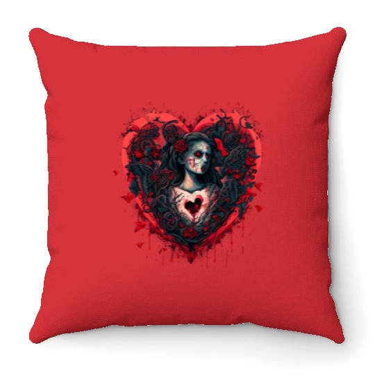 Bloody Valentine Throw Pillows