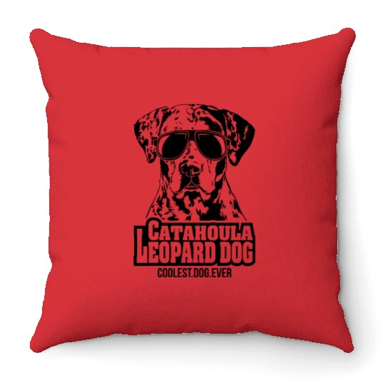 Catahoula Leopard Dog coolest dog ever dog mom Throw Pillows