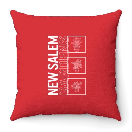 New Salem Gardens, Garden Plant Gardening Lover Throw Pillows