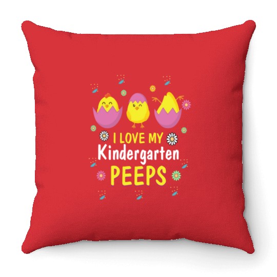 Easter Kindergarten Teacher Gift Easter Throw Pillows