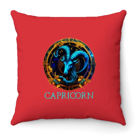Embrace Your Capricorn Identity: Capricorn Pride Z Throw Pillows
