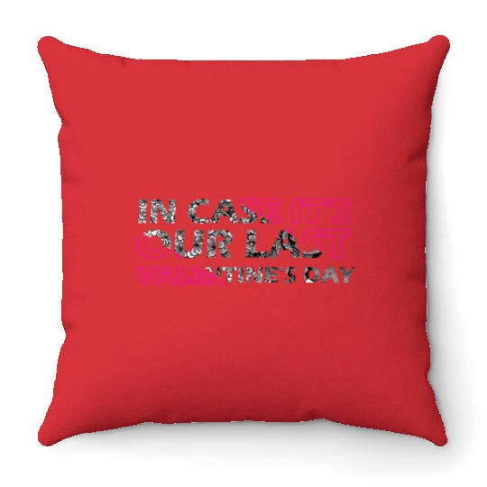 last valentine's day Throw Pillows