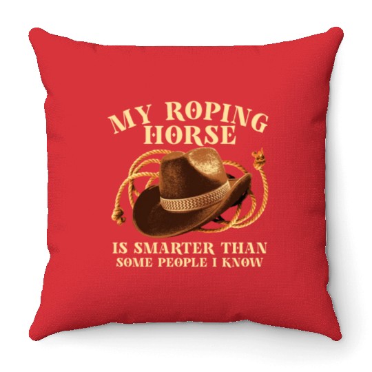 Cowboy Barn Bull Rider Rodeo Country Western Gift Throw Pillows