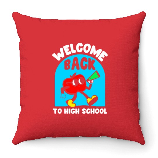 Welcome Back To High School Back To School Pupil Throw Pillows