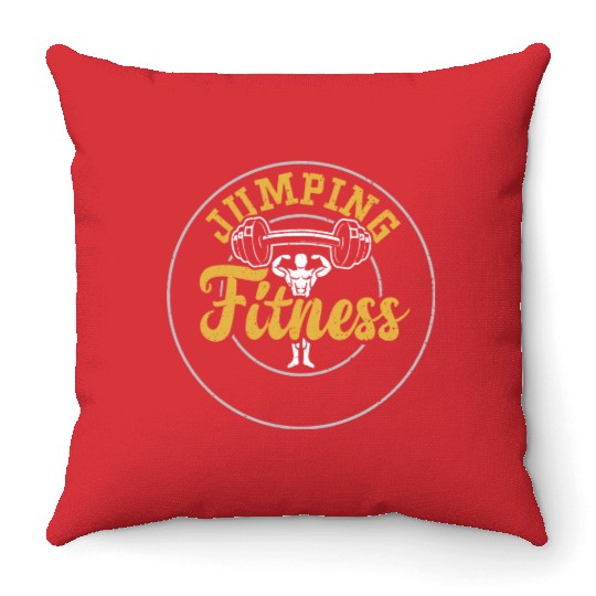 Jumping Fitness - Gym Throw Pillows