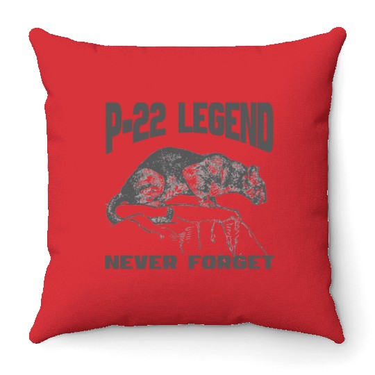 P22 MOUNTAIN LION SILVER LAKE NEVER FORGET Throw Pillows
