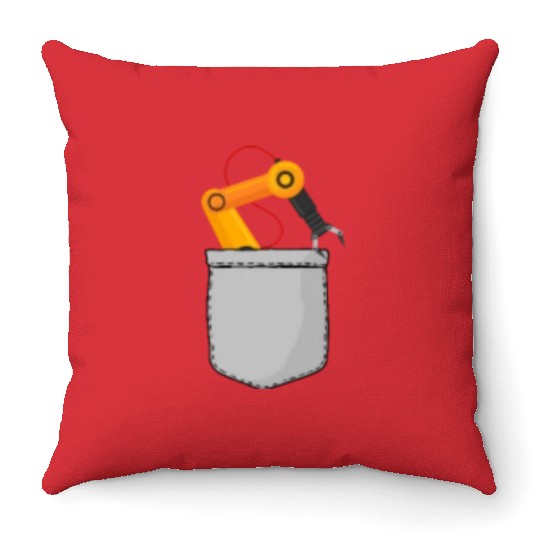 Robot Robotics Engineer Pocket Throw Pillows
