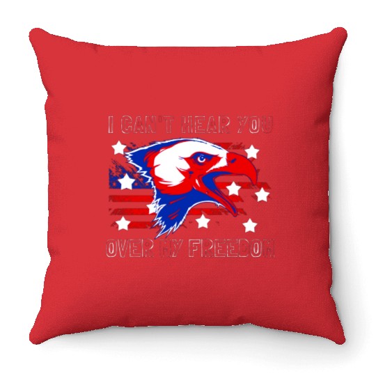 Army America Memorial Day Veterans Day USA Throw Pillows