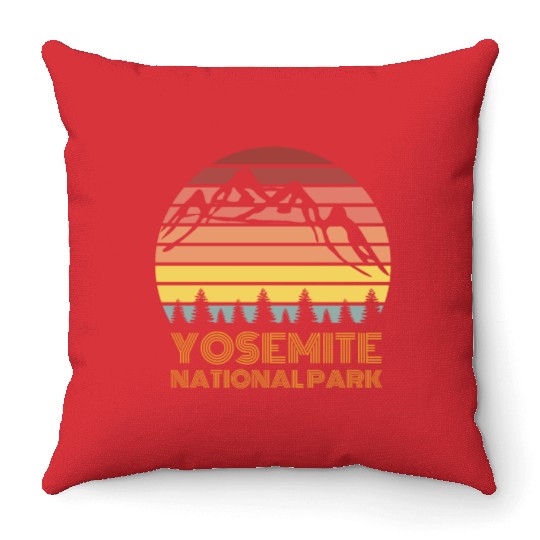 Yosemite National Park Throw Pillows