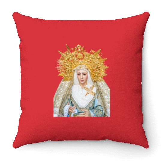 Virgin Mary Mother of Jesus Madonna Throw Pillows