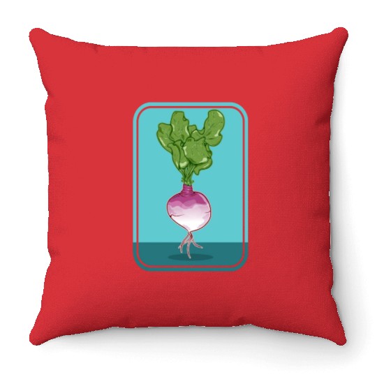 Turnip Throw Pillows