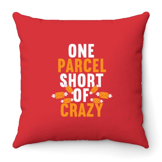 Postal Worker Mailman Delivery Mail Escort Throw Pillows