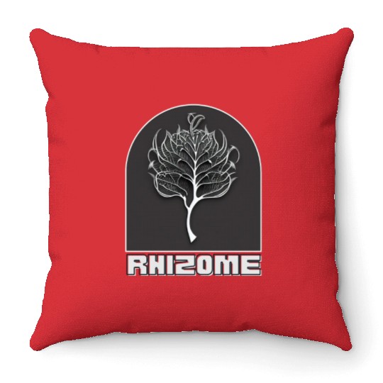 Green Growth Throw Pillows