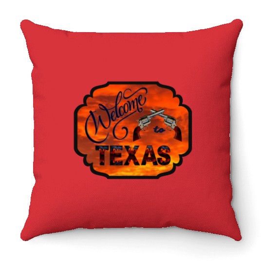 Welcome to Texas Throw Pillows