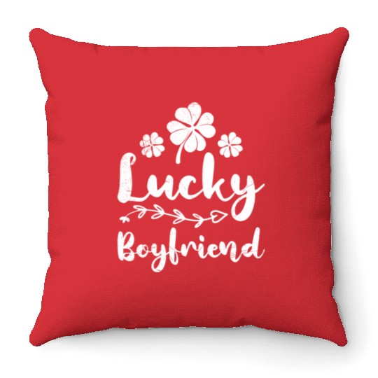 Lucky Boyfriend St. Patrick's Day Ireland Throw Pillows
