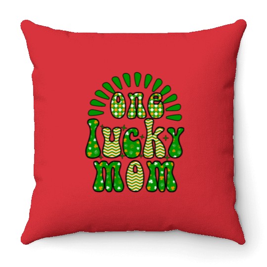 One luckyPatricks Day Sublimation Throw Pillows
