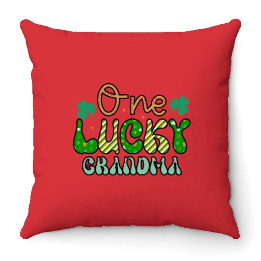 One luckyPatricks Day Sublimation Throw Pillows