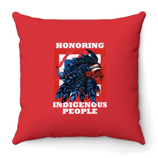 Honoring Indigenous People Heritage Native America Throw Pillows