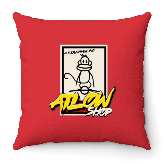 One Wheel Repair Services Atlanta Mechanic Monkey Throw Pillows