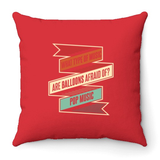 Music Teacher Funny Throw Pillows