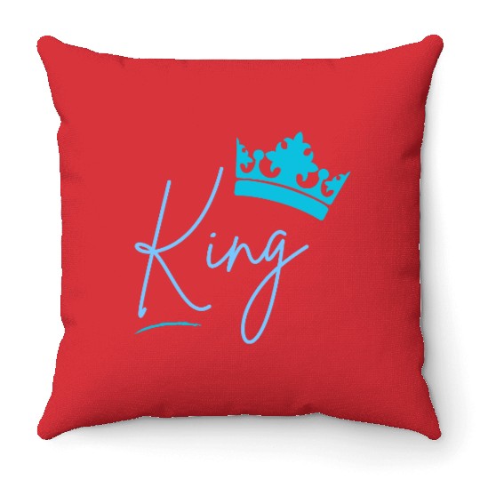 King Throw Pillows For Men, King Birthday Throw Pillows