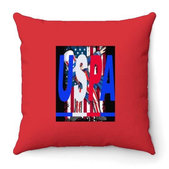AMERICA USPA CLASSIC Throw Pillows